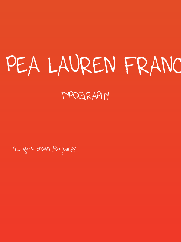 Pea Lauren France Poster