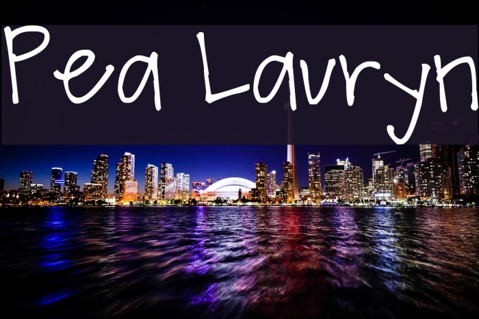 Pea Lauryn Font examples