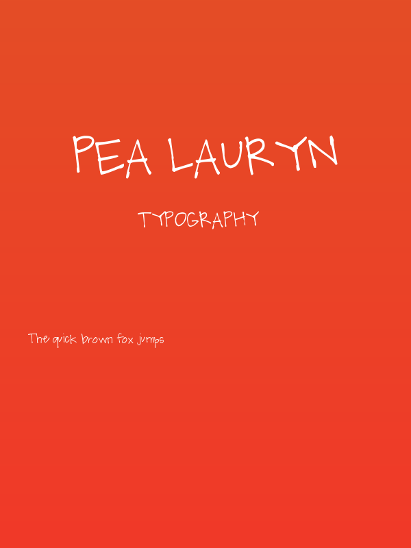 Pea Lauryn Poster