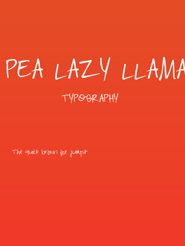 Pea Lazy Llama Poster