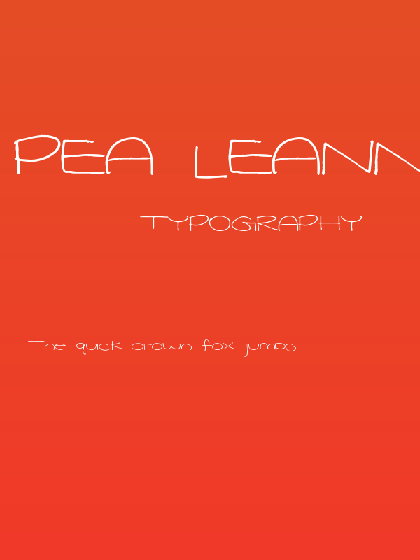 Pea Leanna Poster