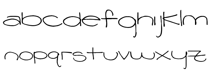 Pea Leanna フォント 小文字