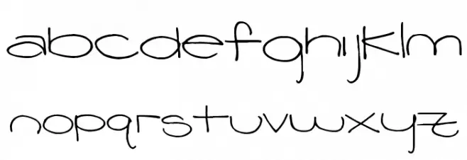 Pea Leanna फ़ॉन्ट लोअरकेस