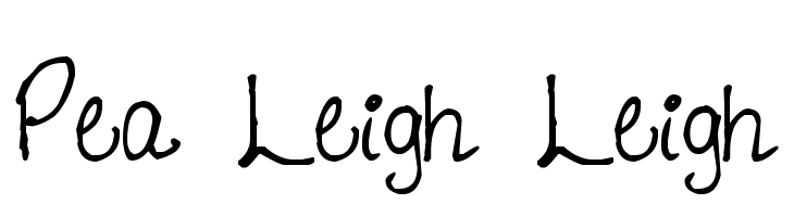 Pea Leigh Leigh  Frei Schriftart Herunterladen