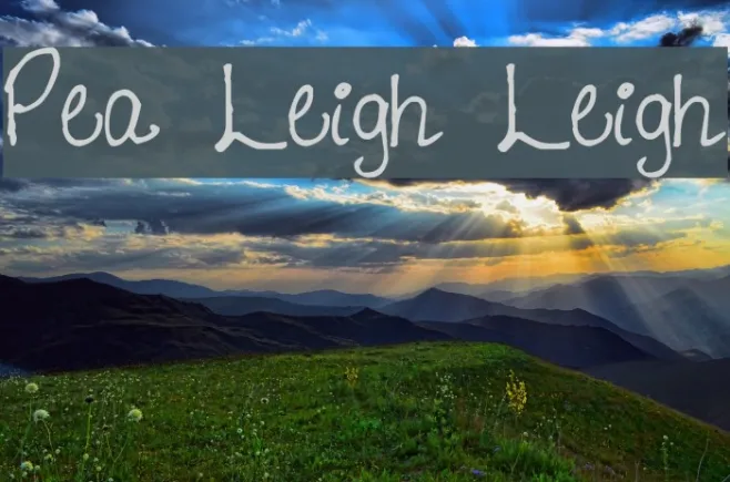 Pea Leigh Leigh Example 2