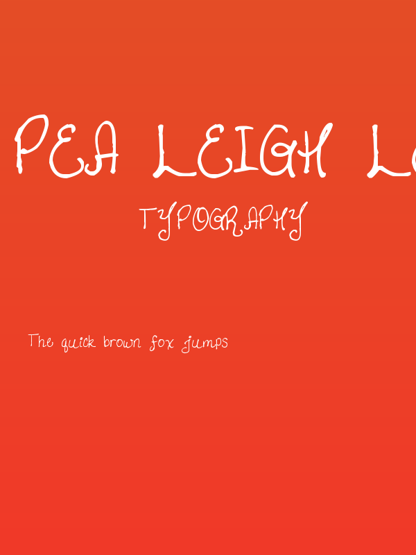 Pea Leigh Leigh Poster