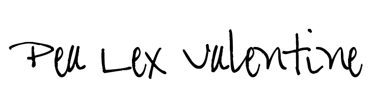 Pea Lex Valentine  नि: शुल्क फ़ॉन्ट्स डाउनलोड