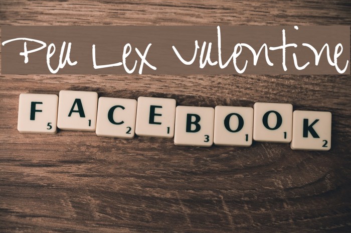 Pea Lex Valentine Font examples