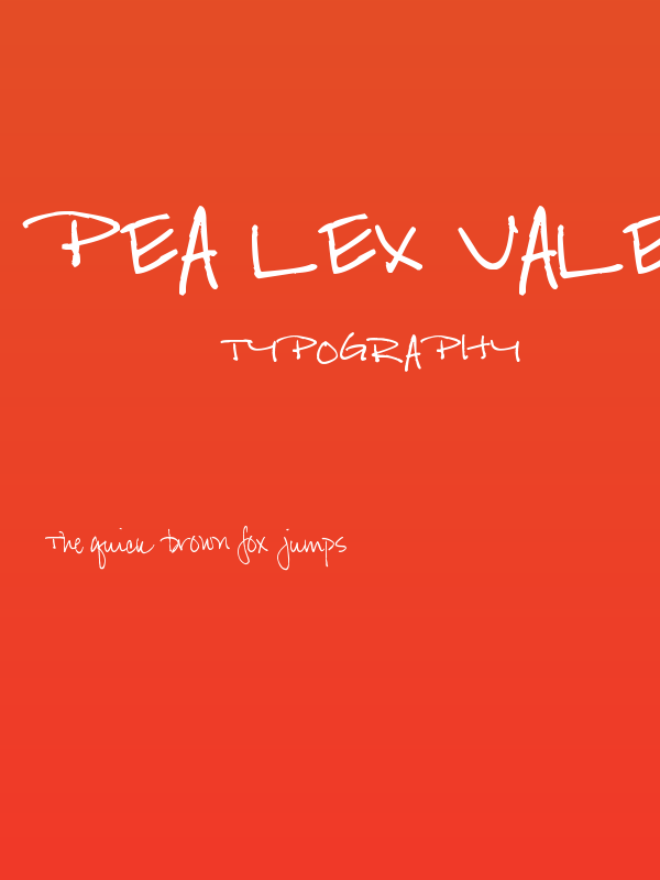 Pea Lex Valentine Poster
