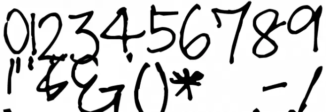 Pea Lian Font OTHER CHARS