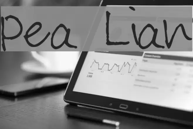 Pea Lian Font examples