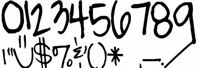 Pea Lillindy Font OTHER CHARS