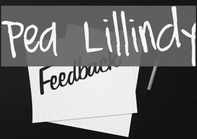 Pea Lillindy Font examples