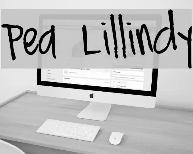 Pea Lillindy Font examples