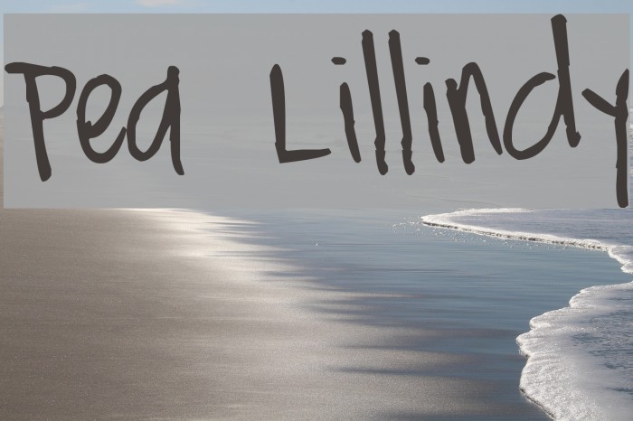 Pea Lillindy Font examples