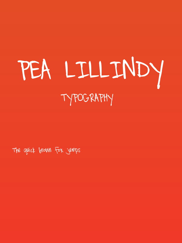 Pea Lillindy Poster