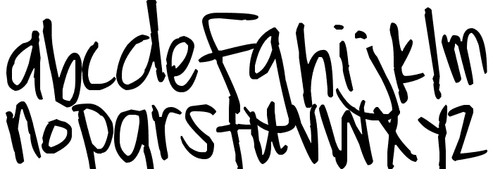 Pea Lillindy Font LOWERCASE