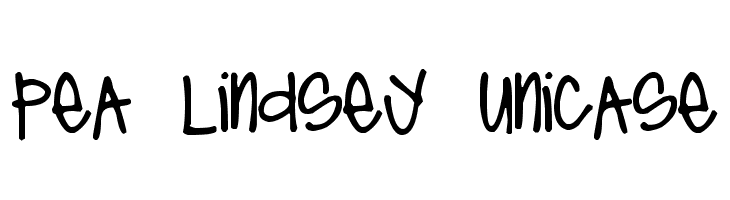 Pea Lindsey Unicase  Free Fonts Download