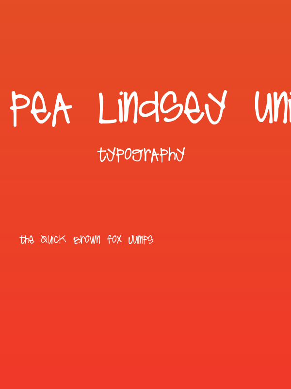 Pea Lindsey Unicase Poster