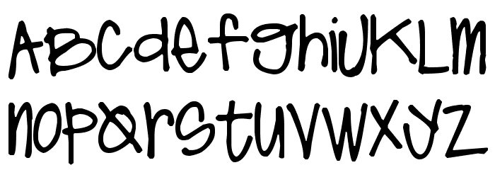 Pea Lindsey Unicase Font LOWERCASE