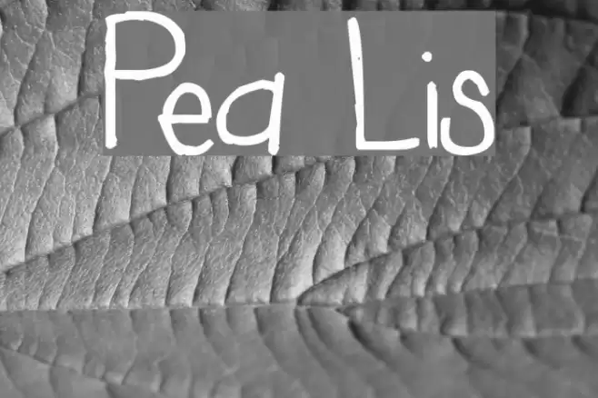 Pea Lis Fonte examples