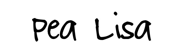 Pea Lis Font LOWERCASE