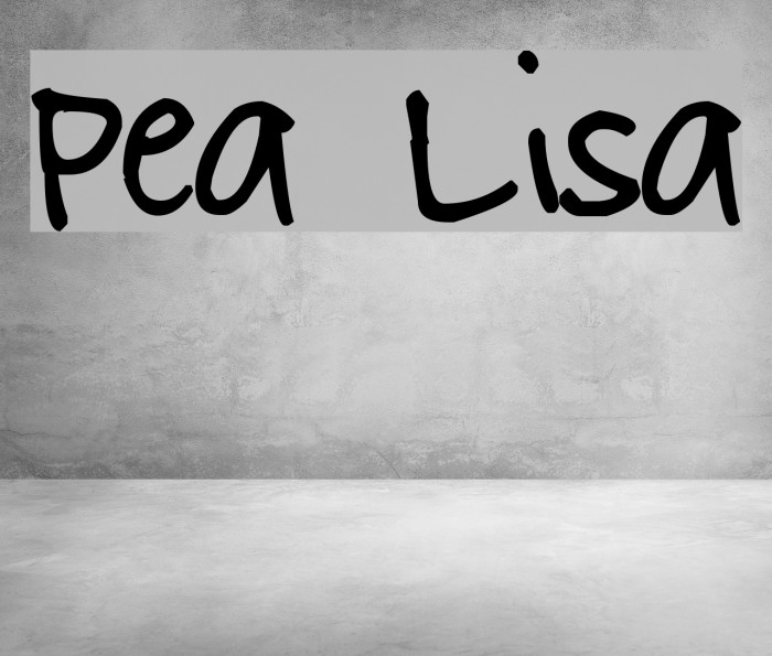 Pea Lisa Font examples