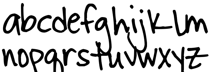 Pea Lisa Font LOWERCASE