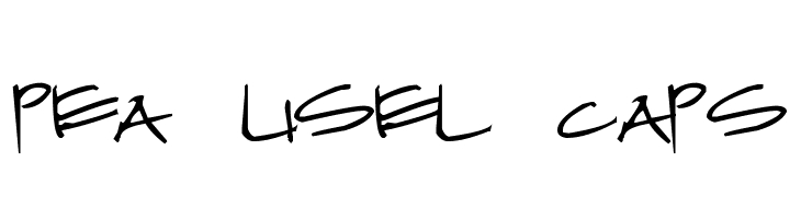 Pea Lisel Caps  Frei Schriftart Herunterladen