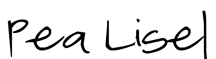 Pea Lisel  フリーフォントのダウンロード