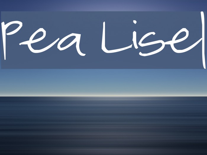 Pea Lisel Example 1