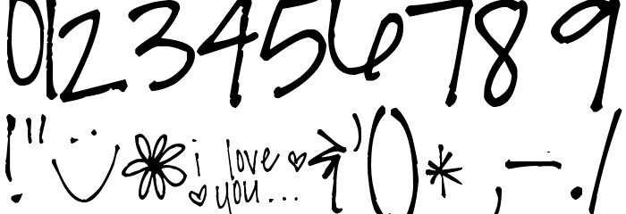 Pea Lissa Font OTHER CHARS