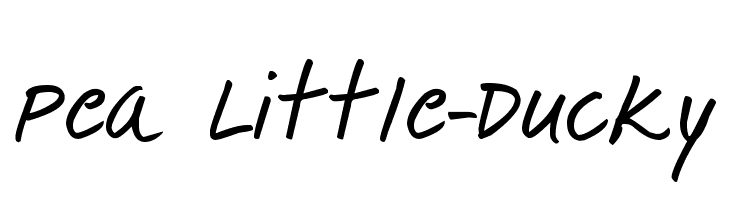 Pea Little-Ducky  font caratteri gratis