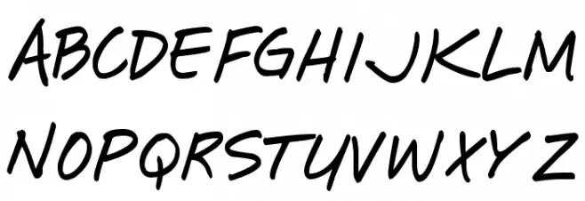 Pea Little-Ducky Schriftart Groß