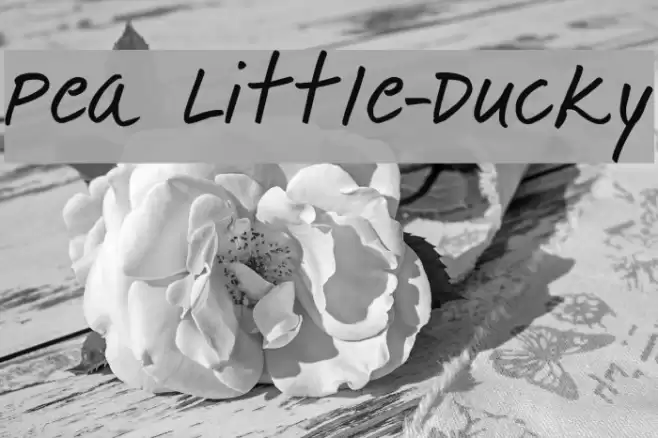 Pea Little-Ducky Font examples