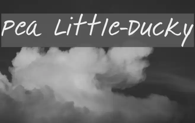 Pea Little-Ducky Font examples