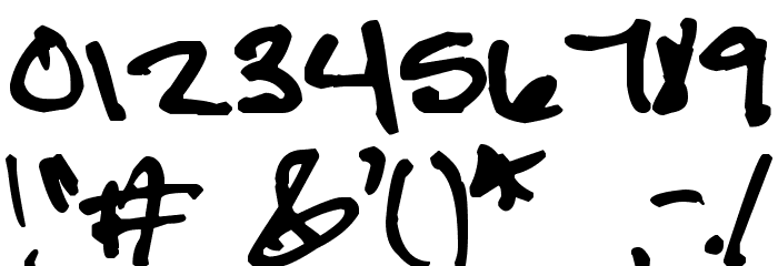Pea Liz Font OTHER CHARS