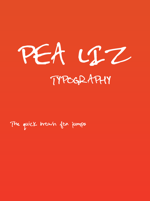 Pea Liz Poster