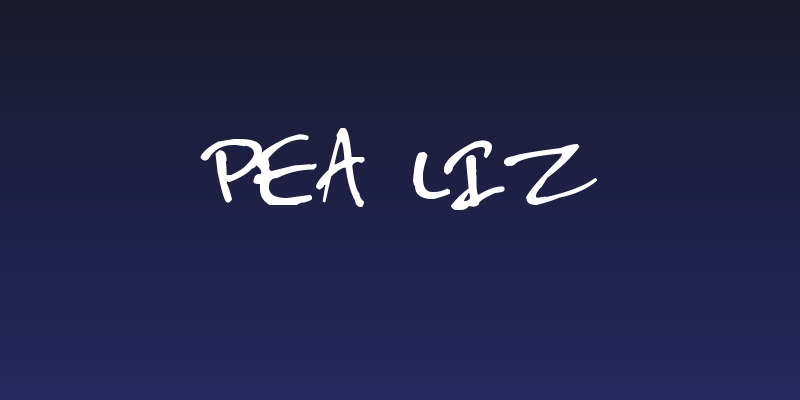 Pea Liz Social Header