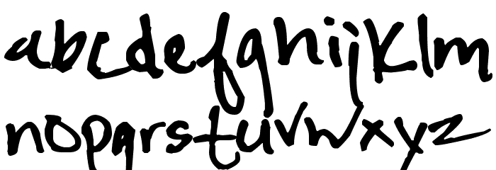 Pea Liz Font LOWERCASE
