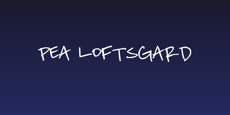 Pea Loftsgard Social Header