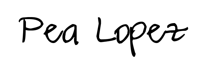 Pea Lopez  Frei Schriftart Herunterladen