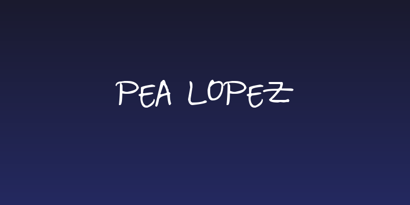 Pea Lopez Social Header