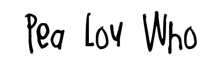 Pea Lou Who  لخطوط تنزيل