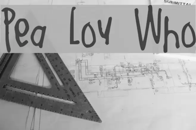 Pea Lou Who Font examples