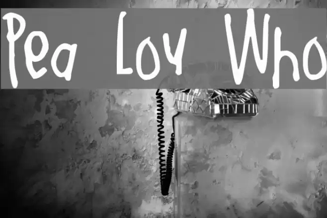 Pea Lou Who Font examples