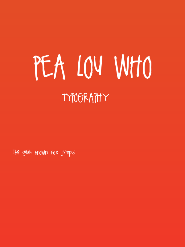 Pea Lou Who Poster