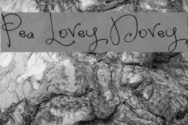 Pea Lovey Dovey Font examples
