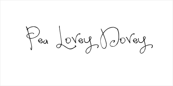 Pea Lovey Dovey Logo