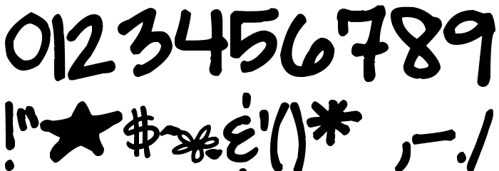 Pea Luv-2-Scrapbook Font OTHER CHARS